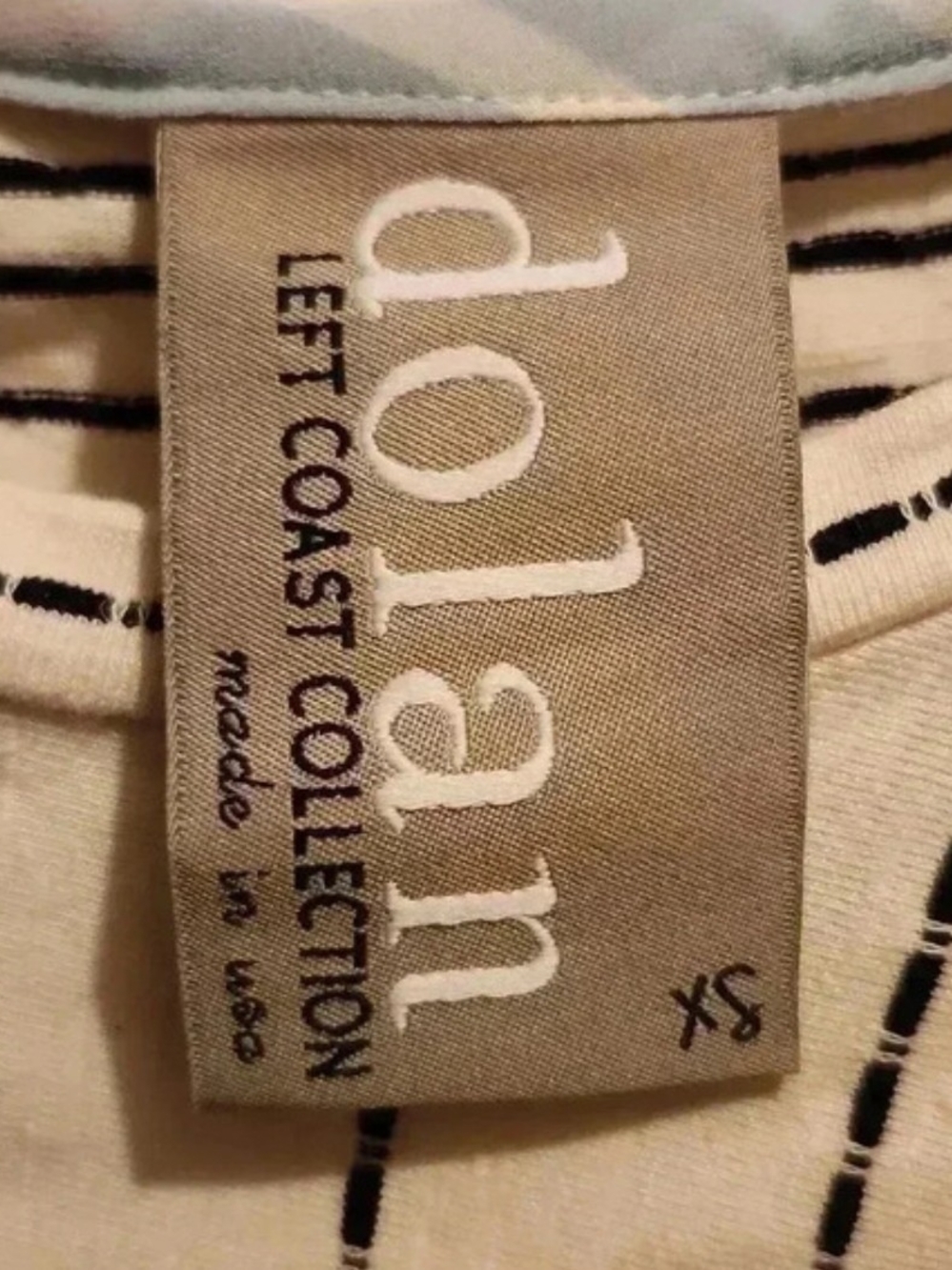 Anthropologie Dolan Left Coast Striped Stretch Top XS - Picture 4 of 5